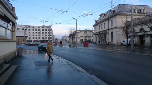 Renens-Gare, la place de la Gare. 28 janvier 2015